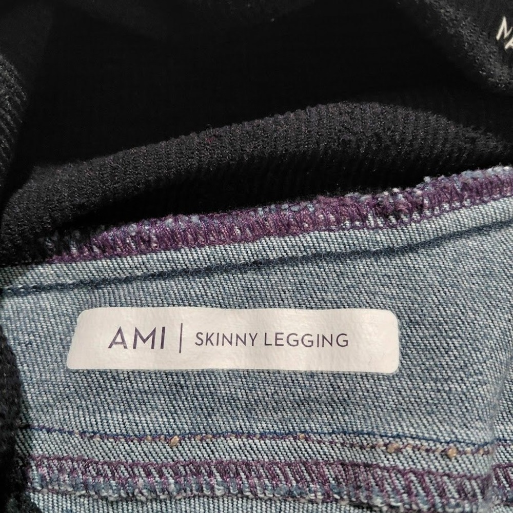 NYDJ Maternity Ami Skinny Legging Jeans Dark Wash Over-the-Belly Size 6 MAER1771 - Picture 5 of 12